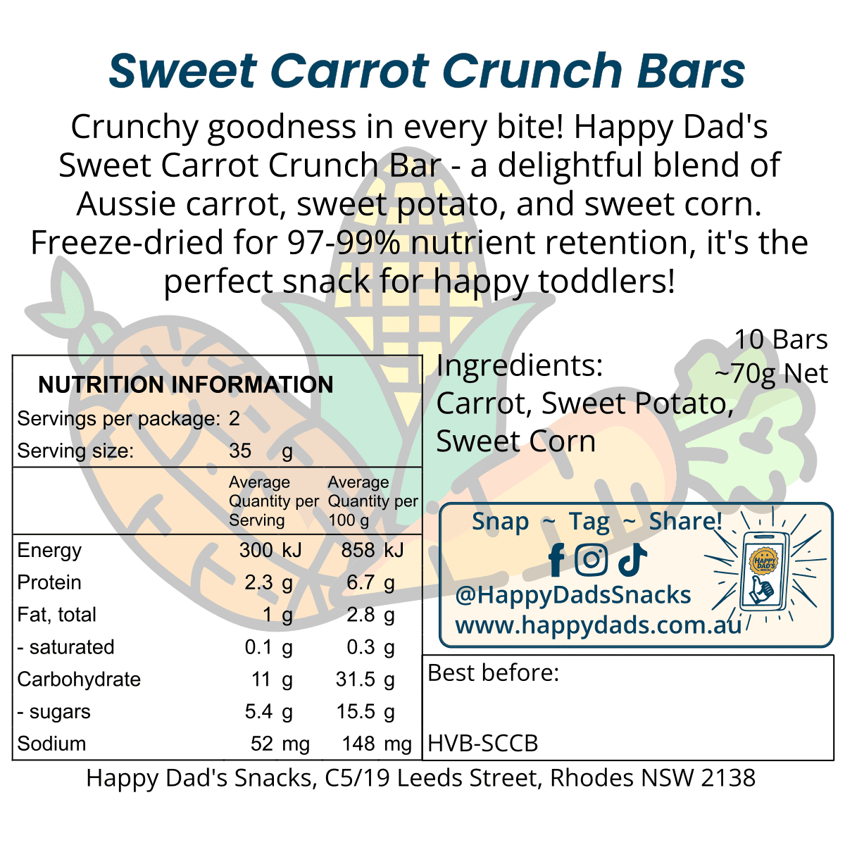 Sweet Carrot Crunch Bar - Image 5